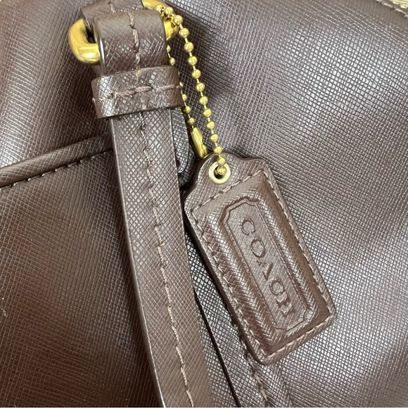 Coach Peyton Cora Domed Satchel Mahogany Brown F25671 - Picture 9 of 14